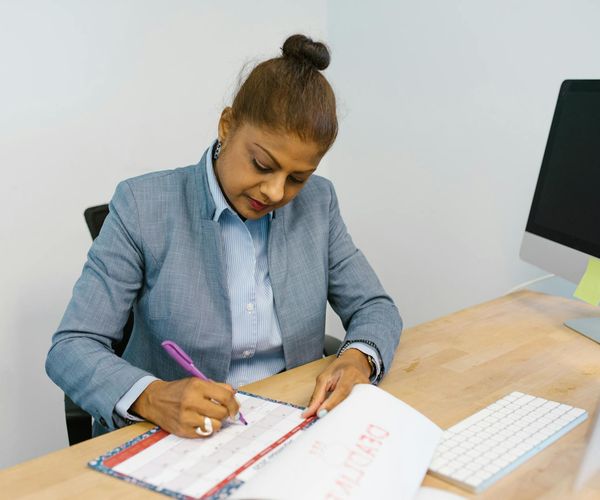 Calendar with several days marked, symbolizing a consistent routine.